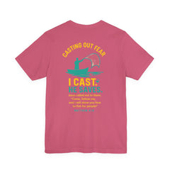 CASTING OUT FEAR Tee – “I Cast. He Saves.” | Matthew 4:19 Christian Shirt