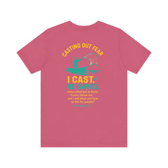 CASTING OUT FEAR Tee – “I Cast. He Saves.” | Matthew 4:19 Christian Shirt
